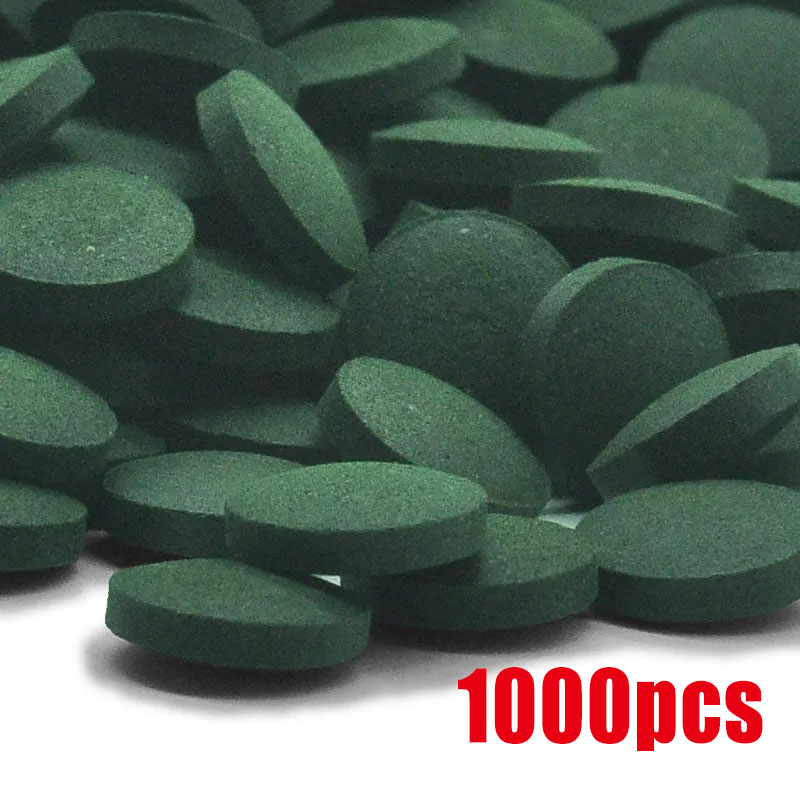 Spirulina Tablet Organic - 50-1000pcs High Purity Spirulina Tablets Spiral