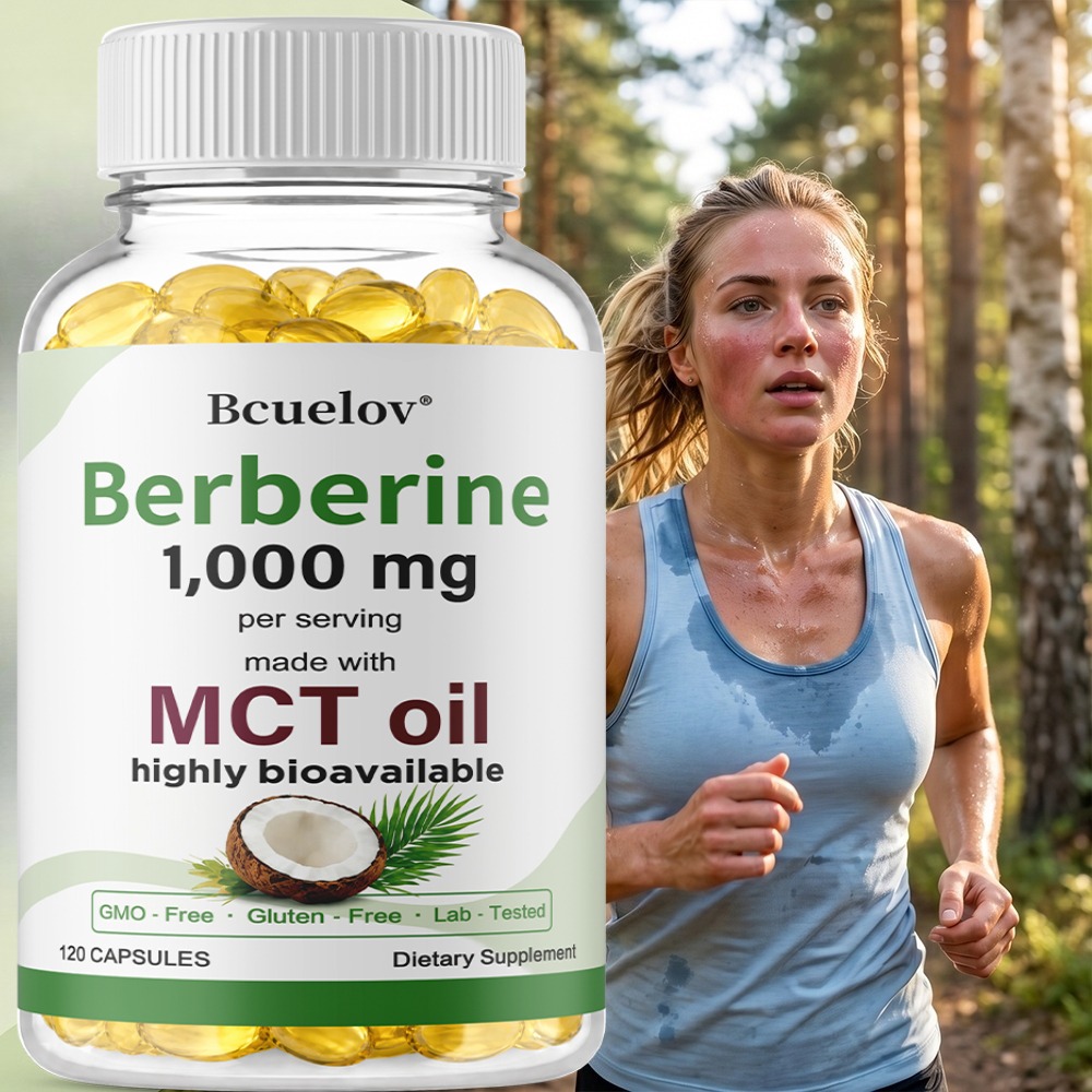 Berberine 1000mg with MCT Oil, - đánh giá và giá Berberine Hcl Capsule