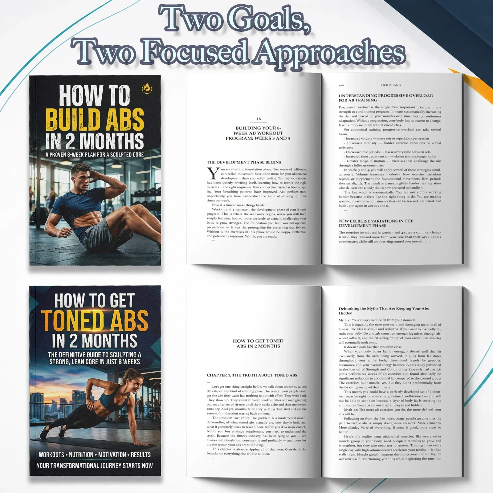 2-Book Abs Training Guide Set  - đánh giá và giá Nutrition And Fitness Books
