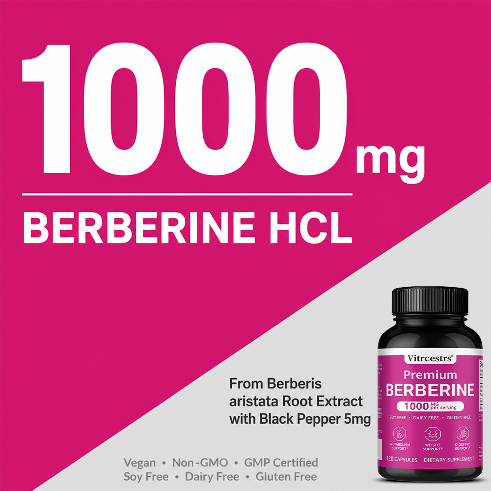Berberine HCl Supplement 1000m - đánh giá và giá Berberine Hcl Capsule