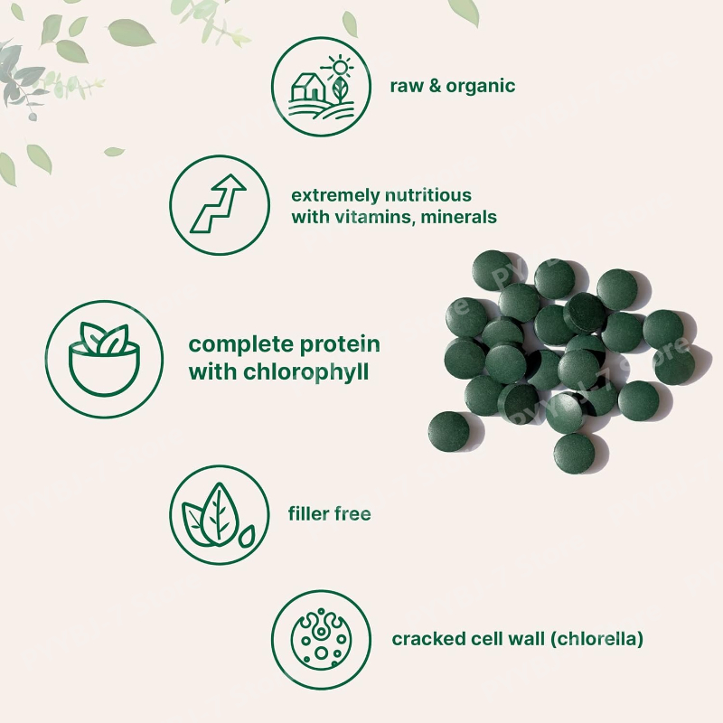 Spirulina Chlorella Tablets Or - đánh giá và giá Spirulina Tablet Organic